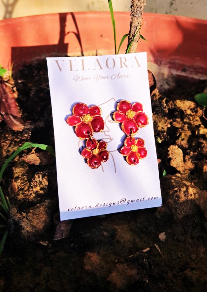 CRIMSON CASCADE by Velaora Jewels